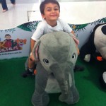 Nosso mini cliente se divertindo!